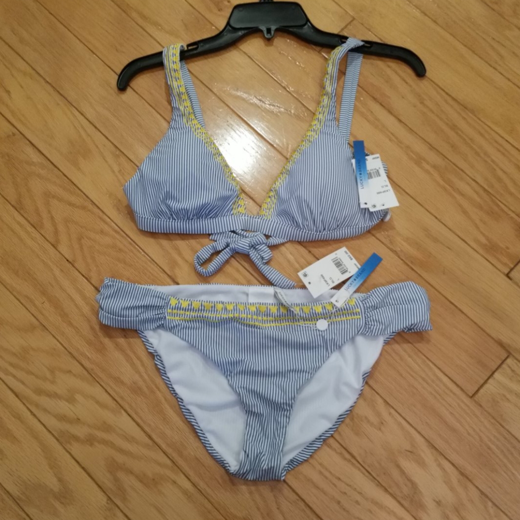 Nwt Size L Lucky Brand 2 Pc Bikini